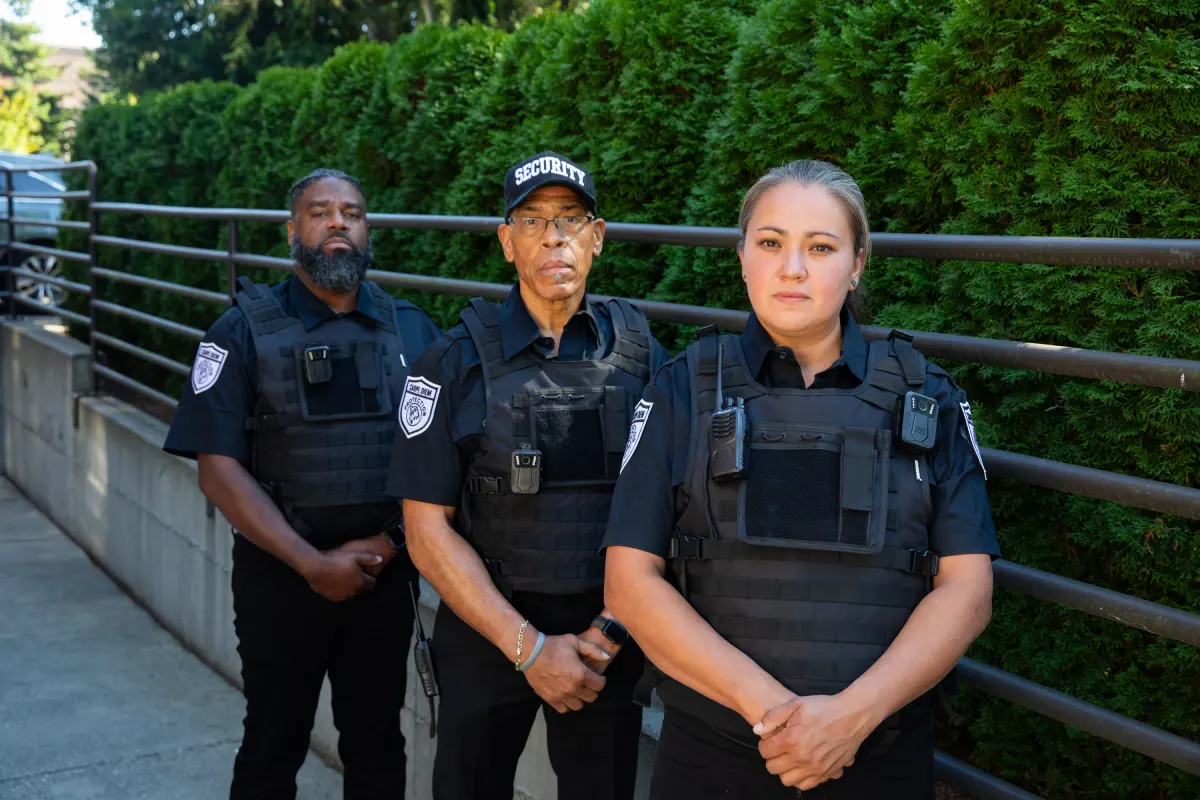 Carpe Diem Protection security team standing together during field operations